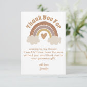 感謝していお前は虹の赤ちゃんシャワスタイリッシューカード サンキューカード (スタンド正面)