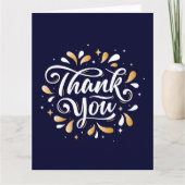 感謝していお客企業の様プロフェッショナル サンキューカード (正面)