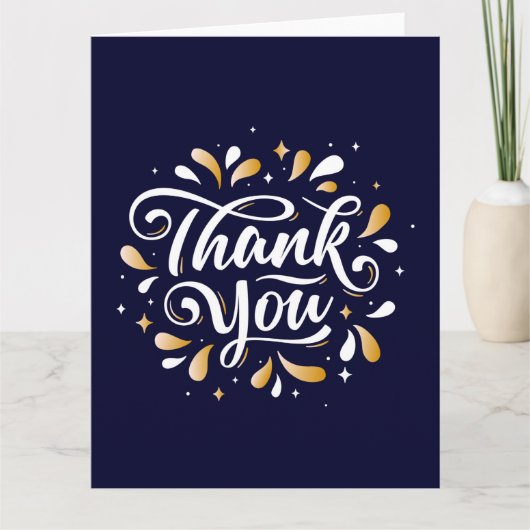 感謝していお客企業の様プロフェッショナル サンキューカード (正面)