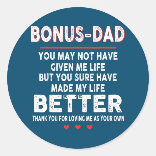 感謝していお母さんのボーナス ラウンドシール (正面)