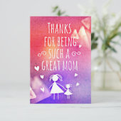感謝していお母さん素晴らしで カード (スタンド正面)