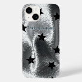 感謝していお洒落Silver Black Stars Case-Mate iPhoneケース (裏面)