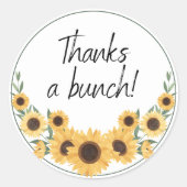 感謝していお疲れ ラウンドシール (正面)