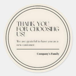 感謝していお選び ラウンドシール