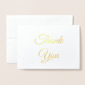 感謝していお金ゴールドクラシックエレガント 箔カード (封筒付き正面)