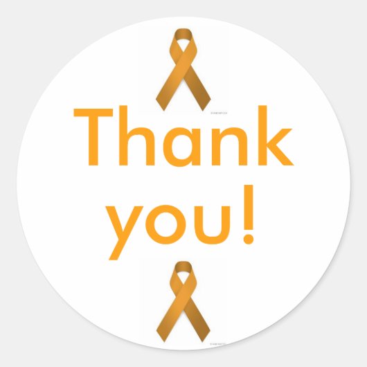 感謝していお ラウンドシール (正面)