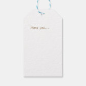 感謝していかわいらし熊の誕生日ドイツ ギフトタグ (裏面)