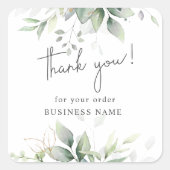 感謝していご注文はエレガント スクエアシール (正面)