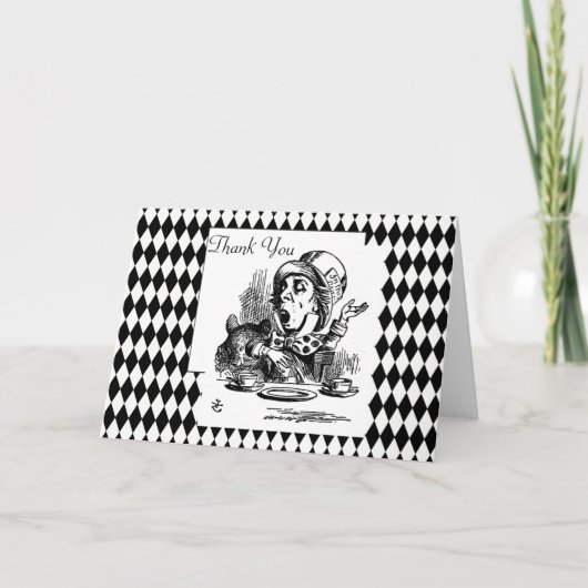 感謝していしています帽子屋カスタマイズ サンキューカード (正面)