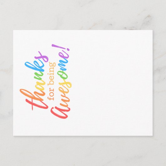 感謝していす素晴らしる シーズンポストカード (正面)