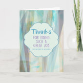 感謝していそんな仕事をし素晴らして カード (正面)