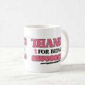 感謝していために素晴らし コーヒーマグカップ (正面右)