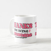 感謝していために素晴らし コーヒーマグカップ (正面左)