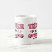 感謝していために素晴らし コーヒーマグカップ (中央)
