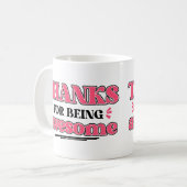 感謝していために素晴らし コーヒーマグカップ (正面左)