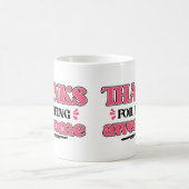 感謝していために素晴らし コーヒーマグカップ (中央)