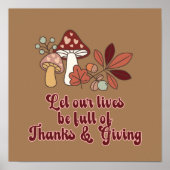 感謝していと与えの秋 ポスター (正面)