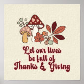 感謝していと与えの秋 ポスター (正面)