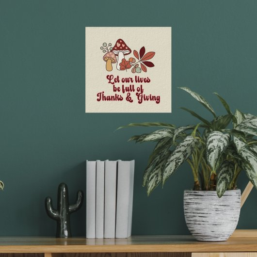 感謝していと与えの秋 ポスター