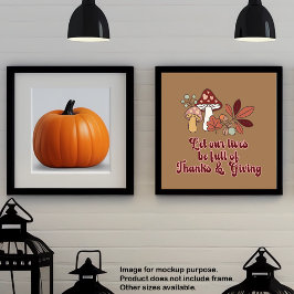 感謝していと与えの秋 ポスター