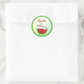 感謝していのステッカー ラウンドシール (バッグ)