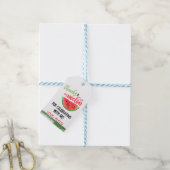 感謝していのメッセージカード祝用のメロン – 赤 ギフトタグ (より糸付き)