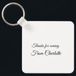 感謝していの名前の追加の文字メッセージ キーホルダー<br><div class="desc">デザイン</div>