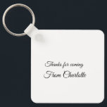 感謝していの名前の追加の文字メッセージ キーホルダー<br><div class="desc">デザイン</div>