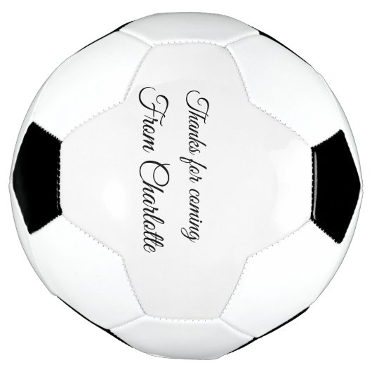 感謝していの名前の追加の文字メッセージ サッカーボール (回転)