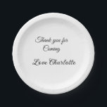 感謝していの名前の追加の文字メッセージ ペーパープレート<br><div class="desc">デザイン</div>