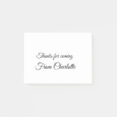 感謝していの名前の追加の文字メッセージ ポストイット (正面)