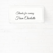 感謝していの名前の追加の文字メッセージ 横断幕 (インサイチュ)