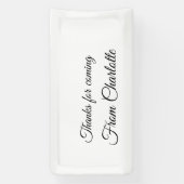 感謝していの名前の追加の文字メッセージ 横断幕 (縦)