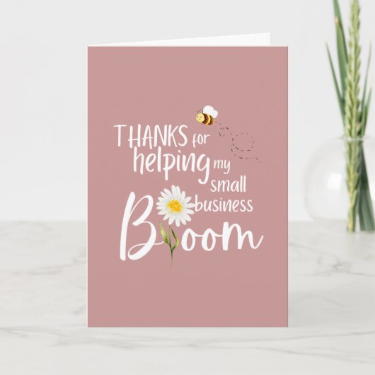 感謝していの小救済さなビジネス開花カード カード (正面)