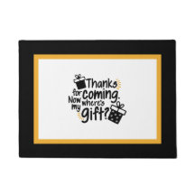 感謝していの来私の贈り物は？ドアマット