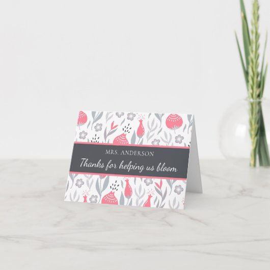 感謝していの米国の開花サンキューカードに対して サンキューカード (正面)