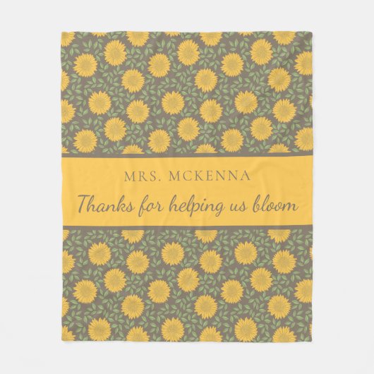 感謝していの米国の開花フリースブランケットに対して フリースブランケット (正面)