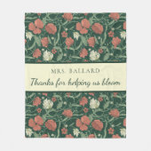 感謝していの米国の開花フリースブランケットに対して フリースブランケット (正面)