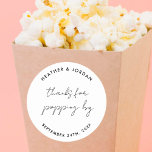 感謝していの結婚恩恵 ラウンドシール<br><div class="desc">感謝していの結婚Popcorn Visives Stickers</div>