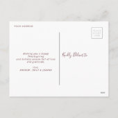 感謝しています | サンクスギビング シーズンポストカード (裏面)