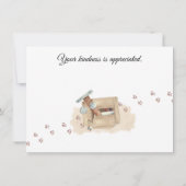 感謝していよくら救済い!猫を箱に入れて、ありがとう サンキューカード (裏面)