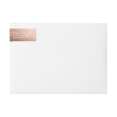 感謝しているばら色の金ゴールドの感謝祭の宛名ラベルがあって下さい ラップアラウンドラベル (正面)