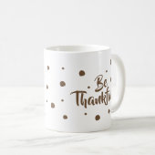 感謝しているクラシックな感謝祭のマグがあって下さい コーヒーマグカップ (正面右)
