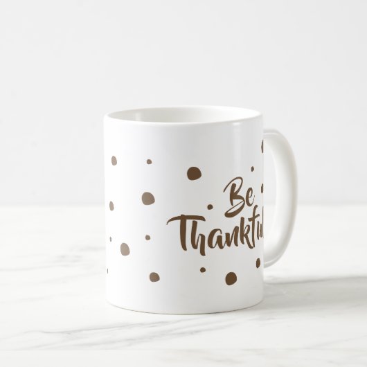感謝しているクラシックな感謝祭のマグがあって下さい コーヒーマグカップ (正面右)