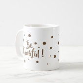 感謝しているクラシックな感謝祭のマグがあって下さい コーヒーマグカップ (正面左)