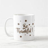 感謝しているクラシックな感謝祭のマグがあって下さい コーヒーマグカップ (左)