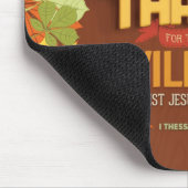 感謝しているマウスパッド- Thessaloniansの5:18の聖書の詩 マウスパッド (コーナー)