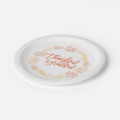 感謝している及び感謝した紙皿 ペーパープレート (アングル)