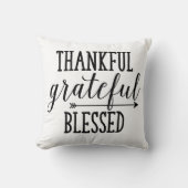 感謝している感謝した賛美された枕 クッション (正面)