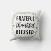 、感謝している感謝した、賛美される クッション (裏面)